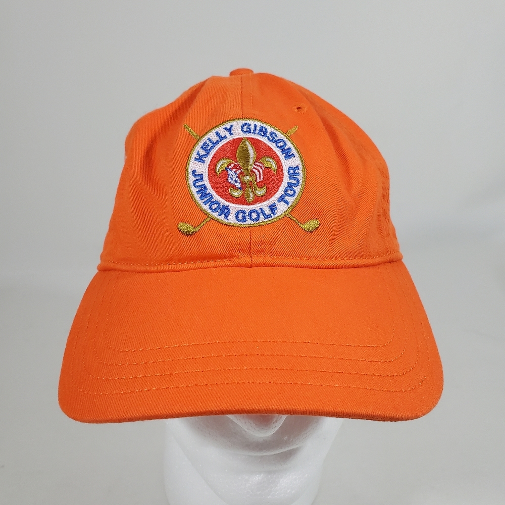 Kelly Gibson Junior Golf Tour Hat Cap Orange Strapback Nestle Pure Life Baseball